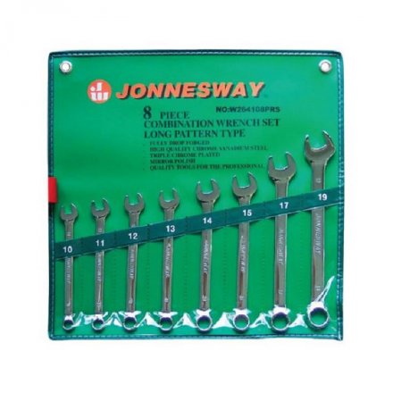 Набор ключей комбинированных удлиненных 10-19мм 8предметов Jonnesway W264108PRS 47376 купить в Тюмени