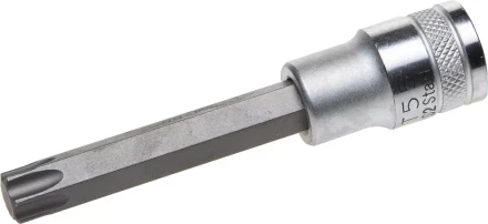 Торцовая бита-головка KRAFTOOL &quot;INDUSTRIE QUALITAT&quot;, удлиненная, материал S2, TORX, сатинированная, 1/2&quot;, Т55 27906-55_z01 купить в Тюмени