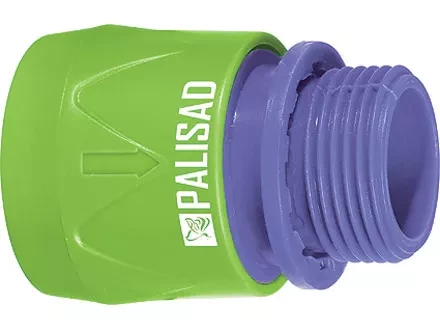 Соединитель пластмассовый быстросъемный внешняя  резьба 3/4&quot;  PALISAD 66175 купить в Тюмени
