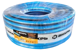 Шланг поливочный ПВХ усиленный премиум пищевой четырехслойный армированный 3/4 50м Вихрь