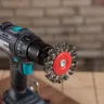 Кордщетка HAMMER плоская 75мм для дрели витая сталь (207-208) купить в Тюмени