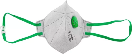 Полумаска фильтрующая ЗУБР &quot;МАСТЕР&quot; плоская, с клапаном, многослойная, угольный фильтр, класс защиты FFP2 11167-2 купить в Тюмени