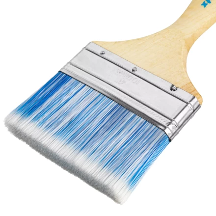 Кисть плоская &quot;Евро&quot; 4&quot;, искусственная щетина, деревянная ручка MTX 83074 купить в Тюмени