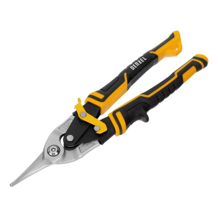 Ножницы по металлу Denzel 78370, 270 мм, прямой рез, сталь-CrMo, трехкомпонентные рукоятки купить в Тюмени