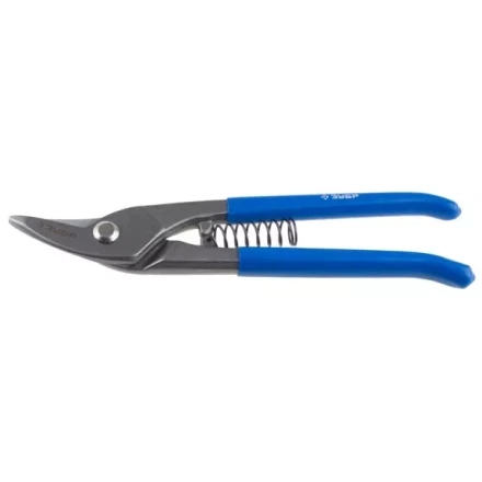 Ножницы по металлу цельнокованые ЗУБР 220мм, изогнутые левые, усиленные, твердость HRC 58-61 23011-25_z01 купить в Тюмени