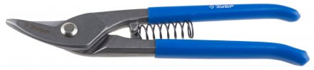 Ножницы по металлу цельнокованые ЗУБР 220мм, изогнутые левые, усиленные, твердость HRC 58-61 23011-25_z01 купить в Тюмени