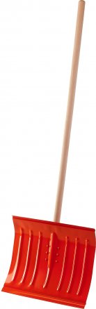 Лопата снеговая стальная с деревянным черенком, 430мм, оранжевая, СИБИН 421841 421841 купить в Тюмени