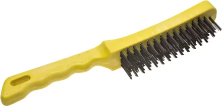 Щетка STAYER &quot;MASTER&quot; проволочная стальная с пластмассовой ручкой, 5 рядов 35015-5 купить в Тюмени