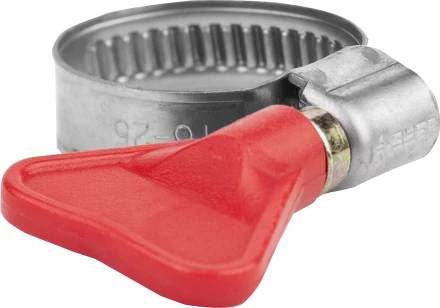 Хомуты ЗУБР &quot;ЭКСПЕРТ&quot; &quot;Бабочка&quot;, нерж. сталь, накатная лента 9 мм, 25-40 мм, 100 шт 37835-25-40-100 купить в Тюмени