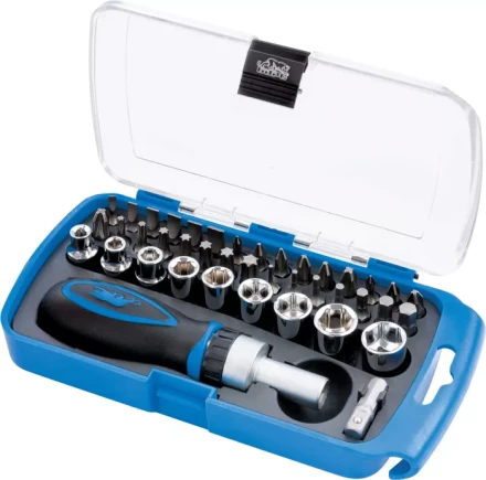 Отвертка реверсивная мини с набором бит и торцевыми головками , 41 шт БАРС 13358 купить в Тюмени