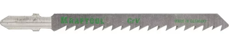 Полотна KRAFTOOL, T101D, для эл/лобзика, Cr-V, по дереву, ДСП, ДВП, чистый рез, EU-хвост., шаг 4мм, 75мм, 5шт 159511-4-S5 купить в Тюмени