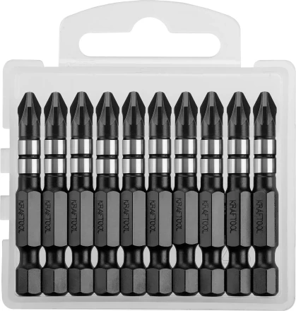 Биты для ударных шуруповертов KRAFTOOL Impact Pro PZ 26193-2-50-S10 купить в Тюмени
