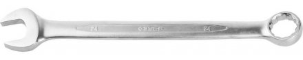 Ключ ЗУБР &quot;ПРОФИ&quot; гаечный комбинированный, Cr-V сталь, хромированный, 24мм 27022-24 купить в Тюмени