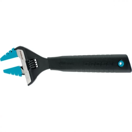 Ключ разводной 250 мм CrV тонкие губки защитные насадки GROSS 15569 купить в Тюмени