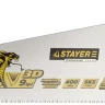 Ножовка STAYER "PROFI" "COBRA" GX900, трехгранный японский зуб, импульсная закалка, 2-х комп ручка, 9 TPI, 450мм 1514-45_z02 купить в Тюмени