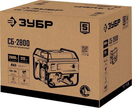 ЗУБР 2800 Вт, бензиновый генератор (СБ-2800) купить в Тюмени