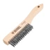 Щетка зачистная 4-х рядная, прямая проволока из нержавеющей стали с деревянной ручкой, EFP// Denzel 74844 купить в Тюмени