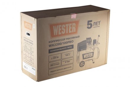 Поршневой масляный компрессор WESTER WK2200/100PRO купить в Тюмени