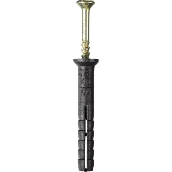 Дюбель-гвоздь полипропиленовый, потайный бортик, 6 x 40 мм, 2500 шт, STAYER Master 30640-06-040 30640-06-040 купить в Тюмени