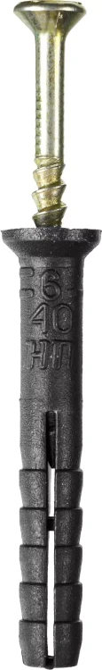Дюбель-гвоздь полипропиленовый, потайный бортик, 6 x 40 мм, 2500 шт, STAYER Master 30640-06-040 30640-06-040 купить в Тюмени