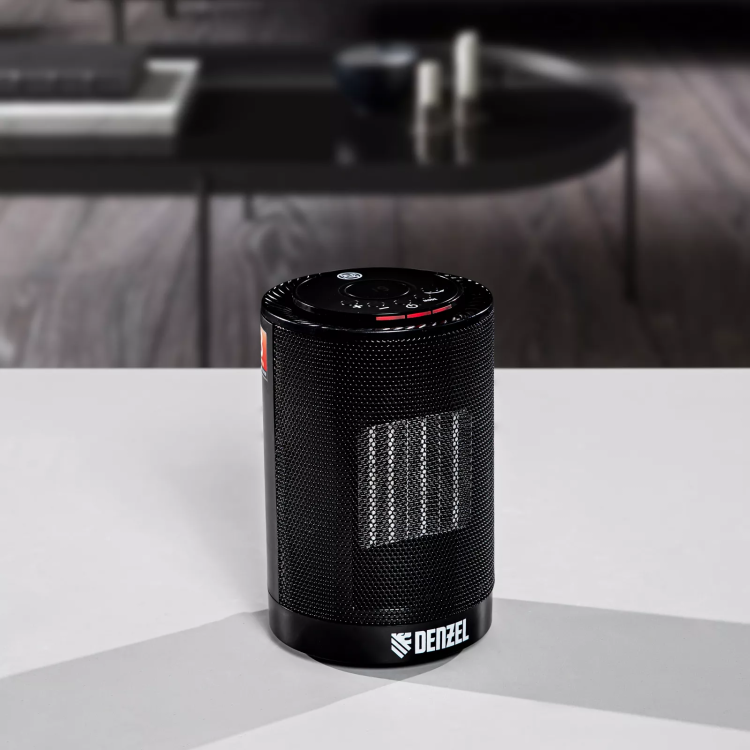Тепловентилятор электрический керамический Denzel DTFC-1200, 3 режима, вентилятор, нагрев 600/1200 Вт 96418 купить в Тюмени