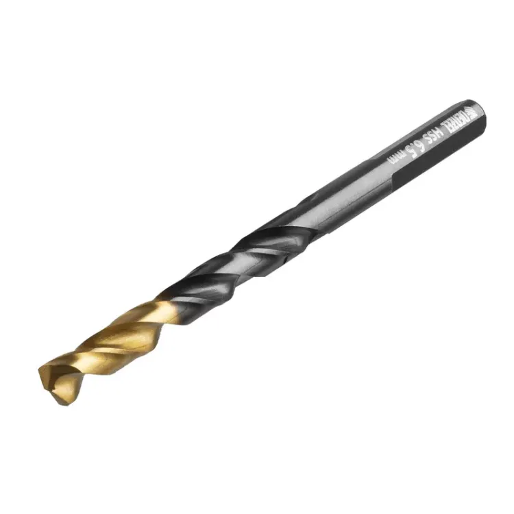 Сверло по металлу, 6,5 мм, HSS-Tin, Golden Tip, 10 шт. Denzel 717216 купить в Тюмени