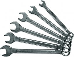 Набор ключей комбинированных 6 - 19 мм хромированные 8 шт. SPARTA 154605