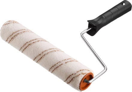 Валик малярный ЗУБР &quot;ОПТИМА -МИКРОТЕКС&quot;, пропитки и средства защиты древесины, микрофибра, ворс 7 мм, бюгель 6 мм, 40х240мм 03545-24 купить в Тюмени