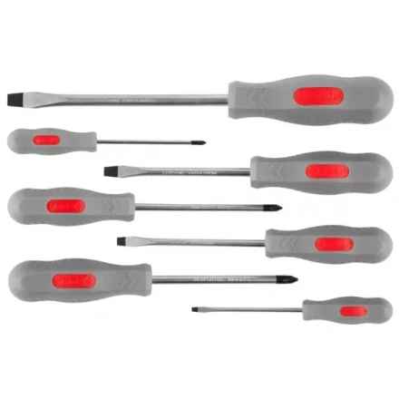 Набор ЗУБР &quot;МАСТЕР&quot;: Отвертки, Cr-v, эргономичная двухкомпонентная рукоятка, 7шт 25065-H7_z02 купить в Тюмени