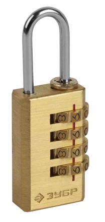 Замок ЗУБР &quot;ЭКСПЕРТ&quot; навесной мини, кодовый, 4 диска 37118-2_z01 купить в Тюмени