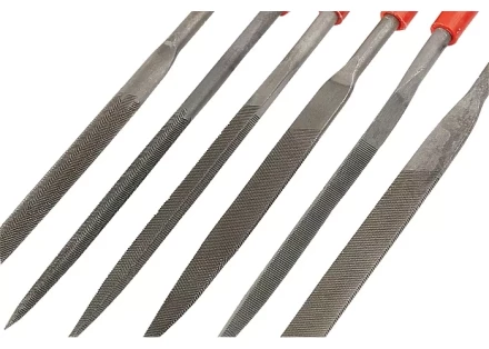 Набор надфилей 180 х 5мм 6 шт пластиковые рукоятки MATRIX 15822 купить в Тюмени