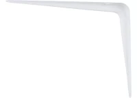 Кронштейн угловой с ребром 75х100 мм белый СИБРТЕХ 94014