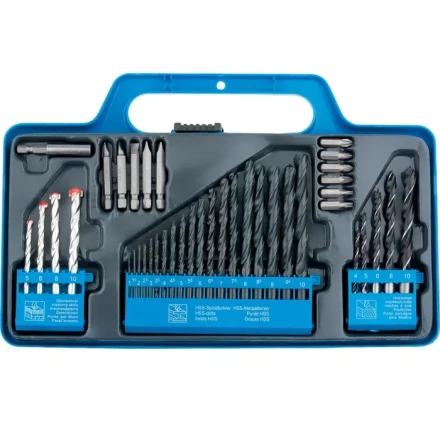 Набор сверл по бетону дереву 5-6-8-10 мм металлу 1-10 мм (через 0,5 мм) 40 предметов SPARTA 725455 купить в Тюмени