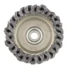 Щетка для УШМ Heavy Duty, 125 мм, М14, "чашка", крученая металлическая проволока  MATRIX 74674 купить в Тюмени