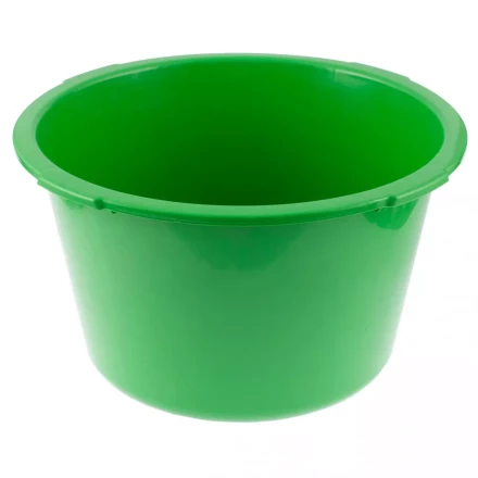 Таз круглый строительныйй зеленый 30 л Россия Сибртех 81456 купить в Тюмени
