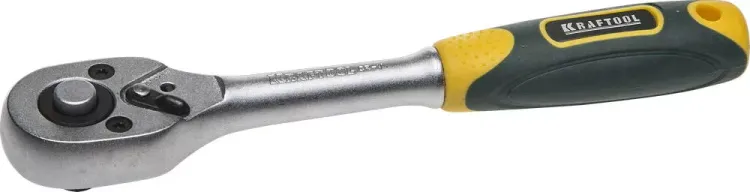 Трещотка для торцовых головок KRAFTOOL "EXPERT", Сr-V сталь, 72 зубца, 1/4" 27791-1/4_z02 купить в Тюмени