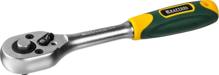 Трещотка для торцовых головок KRAFTOOL &quot;EXPERT&quot;, Сr-V сталь, 72 зубца, 1/4&quot; 27791-1/4_z02 купить в Тюмени