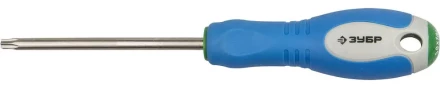 Отвертка ЗУБР, Cr-V сталь, трехкомпонентная рукоятка, цветовая индикация типа шлица, TORX №30, 100мм 25254-30-100 купить в Тюмени