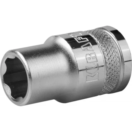 Торцовая головка KRAFTOOL &quot;INDUSTRIE QUALITAT&quot;, Cr-V, SUPER-LOCK, хромосатинированная, 1/2&quot;, 8 мм 27801-08_z01 купить в Тюмени