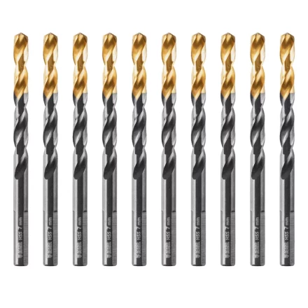 Сверло по металлу, 7 мм, HSS-Tin, Golden Tip, 10 шт. Denzel 717217 купить в Тюмени