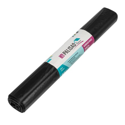 Пакеты для мусора 120 л x 10 шт., ПВД прочные черные, длинный ролик, Home Palisad 927265 купить в Тюмени