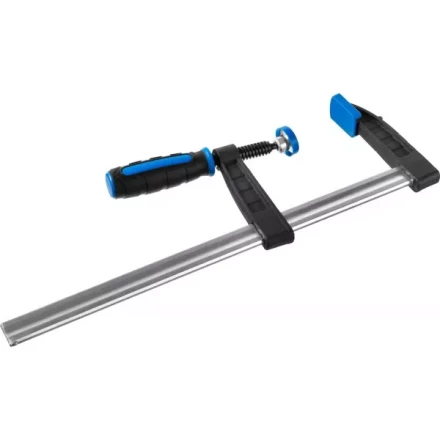 Струбцина ЗУБР &quot;ПРОФЕССИОНАЛ&quot;, тип &quot;F&quot;, двухкомпонентная ручка, стальная закаленная рейка, 80х300мм 32155-080-300 купить в Тюмени