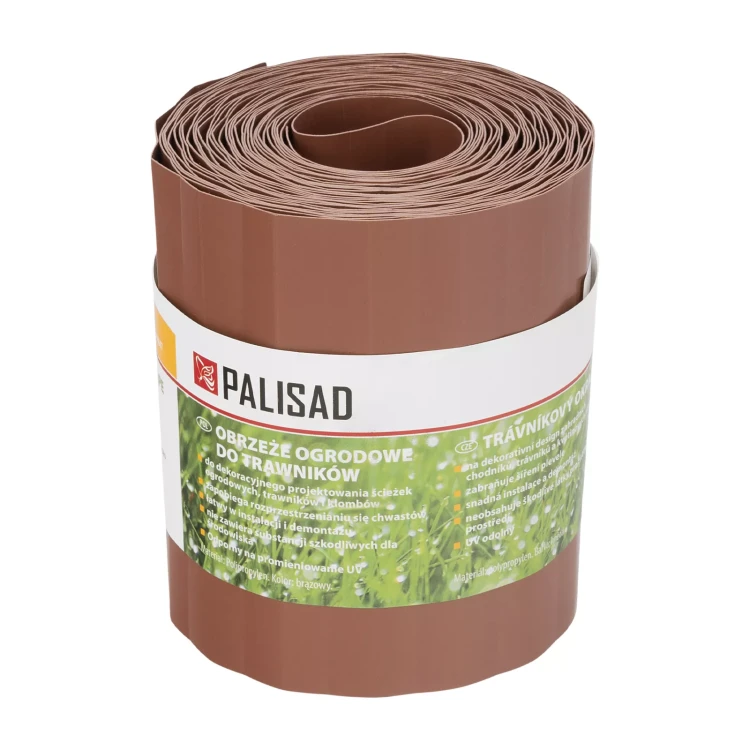Бордюрная лента Palisad, 15х900 см, полипропиленовая, коричневая, Россия 644847 купить в Тюмени