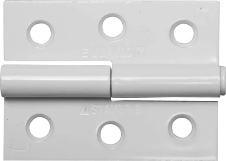 Петля дверная STAYER &quot;MASTER&quot; разъемная, цвет белый, левая, 65мм 37613-65-2L купить в Тюмени
