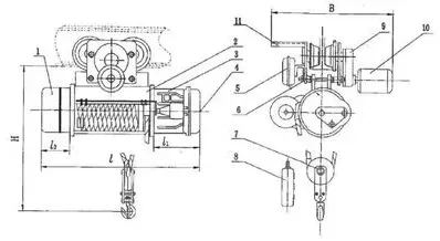 Тельфер электрический с тележкой, ТM-1S-2-12 Magnus-Profi Professional купить в Тюмени