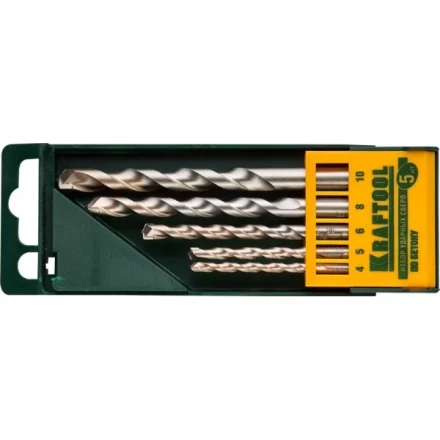 Набор KRAFTOOL Сверла &quot;INDUSTRIE QUALITAT&quot; по бетону ударные, самоцентр. наконечник, цилиндр. хвостовик, в боксе, 5шт 29165-H5 купить в Тюмени