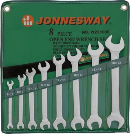 Набор ключей рожковых 6-22мм 8предметов Jonnesway W25108S 47336 купить в Тюмени
