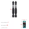Биты для ударных шуруповертов KRAFTOOL Impact Pro PZ 26193-2-50-S2 купить в Тюмени