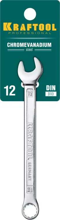 Ключи комбинированные KRAFTOOL, Cr-V, DIN 3113 27079-12 купить в Тюмени