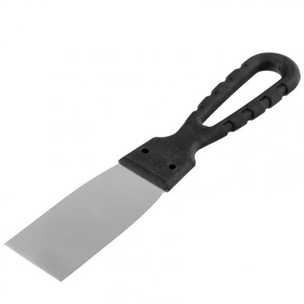 Шпательная лопатка из нержавеющей стали 40 мм пластмассовая ручка Россия 85132 купить в Тюмени